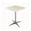 Mesa Cuadrada de Color Nogal para Uso Doméstico, Mesa de Comedor para Uso Comercial, Mesa de Comedor de Madera Maciza para Restaurantes, Mesa de Comedor de Pizarra para Restaurantes de Comida Rápida