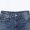 Inverno 2025 Novo Moda de Rua Europeia e Americana Transfronteiriça Jeans Feminino de Cintura Média Solto Rasgado W025 12096