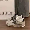2026 Nuevos Zapatos de Lona Retro Estrella Lavados Mujer Punta Redonda Suela Suave Transpirables Casual Versátiles con Cordones Zapatos Deportivos de Entrenamiento Alemanes