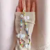 Cadena para Teléfono Estilo Celebridad Ins Cordón de Teléfono con Cuentas de Colores Nube Correa Corta para Teléfono Correa Corta para Muñeca
