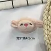 Accesorios para la cabeza de muñeca de peluche de dibujos animados ropa sombrero guantes bufanda de oveja rosa rizada linda