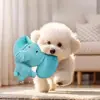 Juguete Chirriante para Perro Juguete Duradero para Masticar Gasto de Energía Dentición Muñeco de Peluche Shiba Inu Corgi Alivio del Estrés