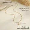 Moda Transfronteriza Europea y Americana Ins Elegante Colgante en Forma de Estrella y Luna Collar de Acero Inoxidable Diamante que No se Desvanece Collar de Lujo Ligero