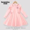 Vestido lindo lindo para niñas otoño manga larga falda polo falda de princesa para niñas niños otoño 2024 nuevo
