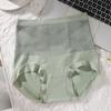 Pantaletas de algodón negras de cintura alta con diseño de X para abdomen, moldeadoras de cadera 3D para mujer, sin costuras y cómodas