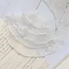 Encaje plisado de malla de puntos blanco y negro de 4 cm de ancho, accesorios para el cabello, decoración para muñecas de pastel, manualidades para hacer tú mismo