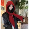Conjunto de Gorro y Bufanda Estilo Coreano Ins, Gorro de Punto Cálido para Mujer, Pasamontañas de Invierno para Proteger los Oídos, Gorro de Lana para Hombre