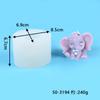 Vela de Aniversário Criativa DIY Macey Elefante Molde de Vela Decoração de Bolo Silicone para Assar Molde para Sovar
