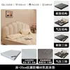 Estilo Crema Concha Cuero Genuino Luz de Cama Lujo Moderno Minimalista Cama Doble de 1.8m Dormitorio Principal Gama Alta Grande Suave Tapizado Cama de Boda