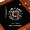 Broche de Corona de Pedrería Moda Retro Europea Aleación Ecológica Temperamento Elegante Femenino Pin Calado Accesorios para Mujer Venta al por Mayor