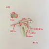 Trinco de Porta de Ferro Espessado Trava de Porta Parafuso de Fechadura de Porta Maçaneta de Porta Fileira de Fechaduras de Ferro Trava de Porta Nariz de Touro Cor Galvanizada Clara e Escura Parafuso de Ferro em Forma de U