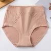 Calcinhas Femininas Vermelhas de Algodão Puro de Cintura Alta Sem Costura Plus Size para o Ano de Nascimento