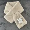 Cachecol de pelo macio versão coreana estilo japonês outono e inverno ins cachecol de pelúcia para menina imitação de pelo de coelho rex grosso cruzado