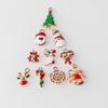 10 pingentes de liga de gota de óleo de série de Natal simples, acessórios para cabelo, pulseira, joias DIY