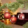 Nuevas manualidades de bolas de Navidad de vidrio transfronterizas, decoraciones para árboles de Navidad, colgantes para árboles de Navidad, adornos colgantes para ambiente festivo
