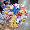 Barraca de Yiwu Acessórios de Mercadorias Pequenas Elástico de Cabelo Feminino Pérola Coração Elástico de Cabelo Acessórios de Cabelo Populares na Internet Anéis Simples para Cabelo Tendões de Borracha