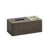 Caja de Pañuelos Multifuncional Simple Moderna Blanca Caja de Pañuelos de Lujo Accesible Mesa de Café de Sala de Estar Mesa de Comedor Almacenamiento de Control Remoto Elegante