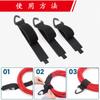 Armazenamento de Embalagem de Extensão com Gancho de Mangueira de Nylon e Suporte de Velcro com Tiras de Armazenamento Ajustáveis para Serviço Pesado para Armazenamento de Garagem