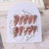 Unha de fototerapia feita à mão, unha amêndoa, flor de camélia com diamantes, unha de uso, atacado, produto acabado, reutilização, manicure