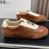Zapatos de entrenamiento alemanes marrones de estilo retro con cordones para mujer, suela blanda, cómodos para los pies, zapatillas deportivas casuales para niños y adultos, zapatos de Forrest Gump