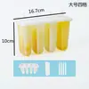 Molde Clássico Antigo para Picolé Ferramenta Caseira para Picolé de Feijão Mungo Bandeja de Gelo Criativa DIY com 4 Peças Recipiente para Fazer Sorvete