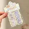 Flequillo para lavar la cara de primavera y verano, pegatinas de pelo de dibujos animados coloridas, accesorios para el cabello sin dañar con un toque de alta gama para mujeres