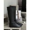 Botas de Cavaleiro Femininas Planas com Bico Redondo Outono 2026, Botas Elásticas Slim, Botas Ultra-Macias que Abraçam a Perna, Botas Longas Versáteis de Cano Alto