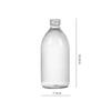 Nueva botella de vidrio creativa para bebida de té con leche, botella de extracción en frío, botella vacía de 500 ml, botella de jugo con tapa, alto valor de color, botella sellada