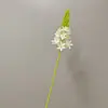Flores artificiales, flores de ciruelo de terciopelo, plantas verdes para arreglos florales de hogar y boda, lirios artificiales