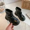 Botines para Niñas 2026 Otoño Invierno Botas Martin para Niñas Suela Suave Antideslizante Niños Medianos y Grandes Botines de Tacón Apilado Retro Botas para Niños