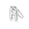 Moda Europea y Americana Collar Simple con Colgante de Letra para Mujer Nicho de Alta Gama Lujo Ligero Cadena de Clavícula de Perlas de 26 Letras