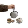 Juego de Té Kung Fu Esmaltado de Color Guochao, Una Tetera y Cuatro Tazas, Caja de Regalo de Juego de Té Portátil para Viaje, Regalo Souvenir