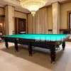 Mesa de Sinuca Star Tipo Padrão Estilo Russo Mesa de Sinuca Estilo Chinês Bola 8 Negra Mesa de Sinuca Comercial Estilo Americano Mesa de Mármore para Uso Doméstico