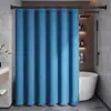 Juego de cortina de ducha para baño, engrosada, resistente al moho, instalación sin taladro, impermeable, cortina de ducha, cortina divisoria de lujo ligero