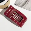 Pasador Ondulado Rectangular de Puntos Rojos para Mujeres con Pasadores Grandes en la Parte Posterior de la Cabeza, Pasadores Grandes para Volumen de Cabello Grande, Pinzas de Tiburón, Pasadores y Accesorios para el Cabello