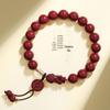 Pulseira Chinesa Pixiu de Cinábrio da Mina Bruta da Montanha Putuo para Homens Ano do Dragão Buming Pulseira de Cobre Joias para Mulheres Atacado