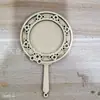 Venda Direta da Fábrica de Acessórios para Ímã de Geladeira DIY Moldura Redonda para Montagem de Fotos Bordado Letreiros Peças de Madeira Ímã de Geladeira Artesanal Moldura de Madeira