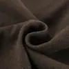 Abrigo de lana marrón de moda transfronterizo para mujer, otoño e invierno 2026, abrigo de lana simple casual holgado con un diseño elegante para mujer