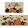Amazon Halloween Veludo Cristal Cozinha Conjunto de Duas Peças Tapetes de Chão Resistentes a Manchas Fáceis de Cuidar Casa Banheiro Absorventes de Água Secagem Rápida Tapetes