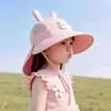 Sombrero de Verano Delgado Yipan con Doble Ala, Malla Protectora Solar, Sombrero de Pescador Cubo Solar para Niños y Niñas, Sombrero de Pescador para Bebé