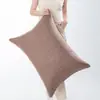 Estilo Nórdico Linho Espesso Cor Sólida 70 Almofada Grande Suporte Lombar Cabeceira Almofada Macia 60 Almofada Almofada de Cochilo para Sofá Almofada Lombar