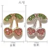 Joyería de Aleación para Uñas con Diamantes de Cereza Transfronteriza Joyería de Aleación Lujo Ligero Lindo Pequeño Fresco Super Brillante Decoración de Uñas de Cereza Venta al por Mayor
