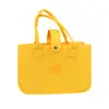 Bolsa de feltro de urso nova da Net Red, bolsa de mão para mamãe, bolsa tote de desenho animado, pronta entrega, atacado, bolsa de compras simples e portátil