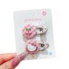 Presilha de Cabelo Mini Desenho Animado Doce da KT para Crianças Cabelo Quebrado Franja Lateral Cabelo Menina Fofa Coração Y2K Acessório de Cabeça Feminino