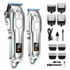 Clipper Eléctrico para Salón de Peluquería para Uso en Casa con Pantalla Digital, Recortador Eléctrico de Cabello para Hombres, Clipper Eléctrico de Tallado Retro, Clipper Eléctrico de Alta Potencia