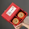 Bote para Té de Caqui Cerámica Sellado Ruyi Xishi Caja de Dulces Dulces Empaque Pequeño Mini Bote para Dulces de Boda Bote Creativo