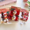 Accesorios para el Cabello de Navidad Pasador con Lazo Campana Papá Noel Muñeco de Nieve Borla Bola de Pelo Pasador Lindos Accesorios para la Cabeza de Niñas