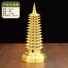 Adornos de Torre Wenchang Bagua de Latón Puro Torre Wenchang de Nueve Pisos Trece Pisos Adornos de Escritorio para Oficina Artesanías Decorativas