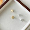 Kassett Aretes de Estrella de Cinco Puntas Distintivos de Plata S925 Estilo Coreano Moderno para Niña