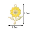 Fabricante de Pequeños Accesorios de Joyería Estilo Floral, En Stock Aleación Hecha a Mano para Joyería DIY con Forma Floral, Accesorios de Joyería DIY con Goteo de Aceite de Fábrica